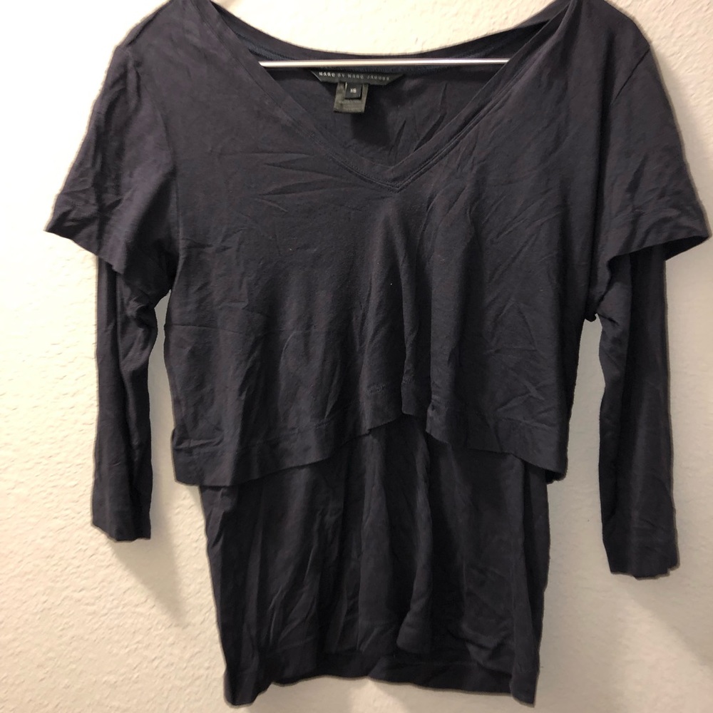 Marc Jacobs layered navy shirt